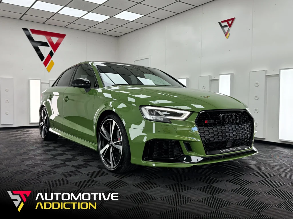 olive green audi rs3 8v