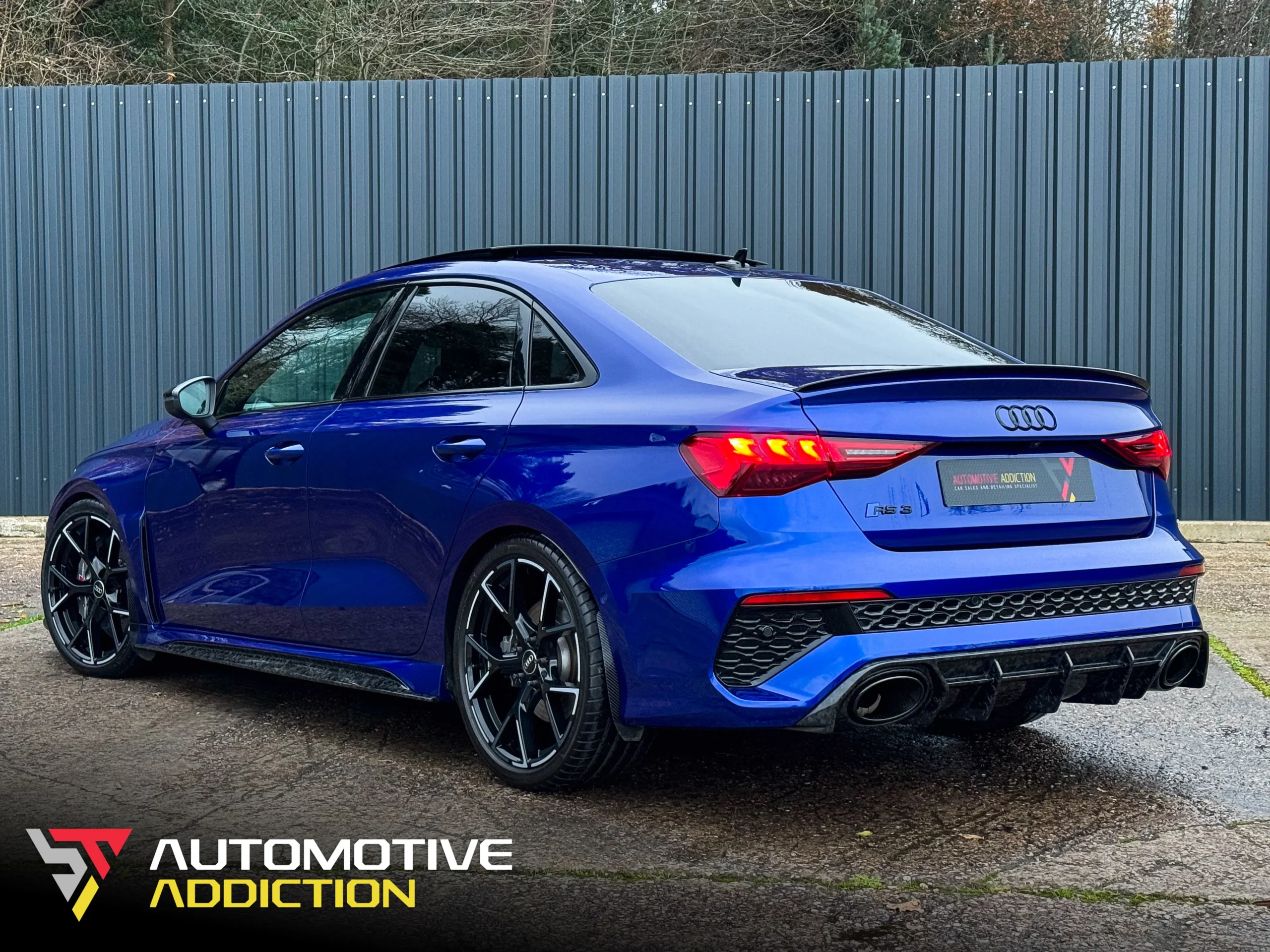 San Marino blue rs3 8Y rear